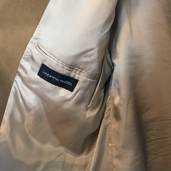 Men’s Tan Suede Sport Coat Size 44L - Picture 3 of 6